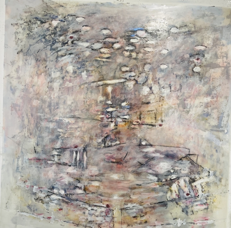 Untitled Oil on mylar 48”x48”